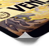 Venise et le Lido Italien Vintage Reiseplakat Poster (Ecke)