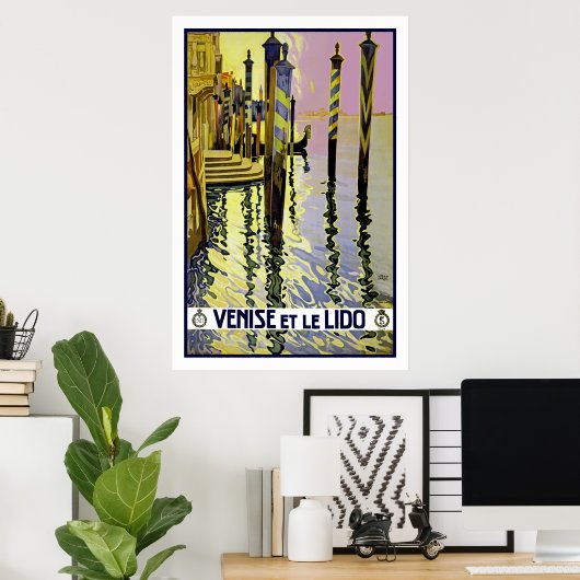 Venise et le Lido Poster (Heimbüro)