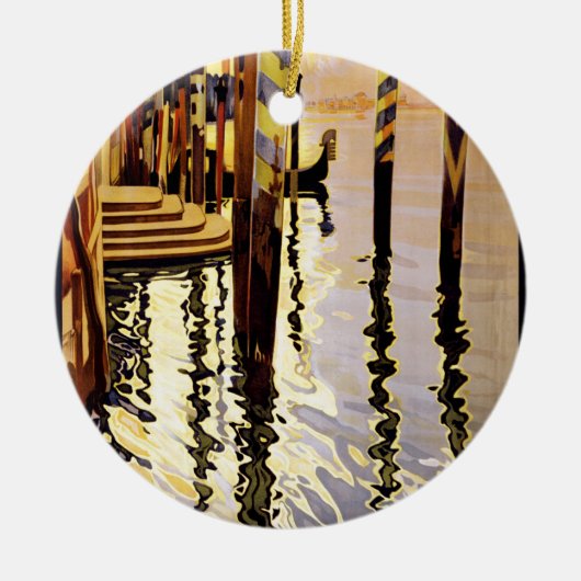 Venise und le Lido Keramik Ornament (Vorne)