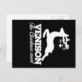 Venison des Weihnachtsfleisches Feiertagspostkarte (Vorne/Hinten)