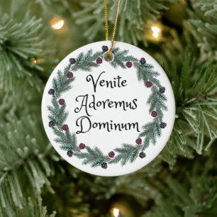 Venite Adoremus Dominum Latin Mass Personalisiert Keramik Ornament