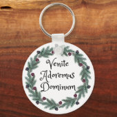 Venite Adoremus Dominum Latin Religiöse Weihnachte Schlüsselanhänger (Vorderseite)