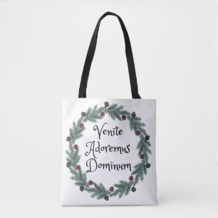 Venite Adoremus Dominum Latin Religiöse Weihnachte Tasche