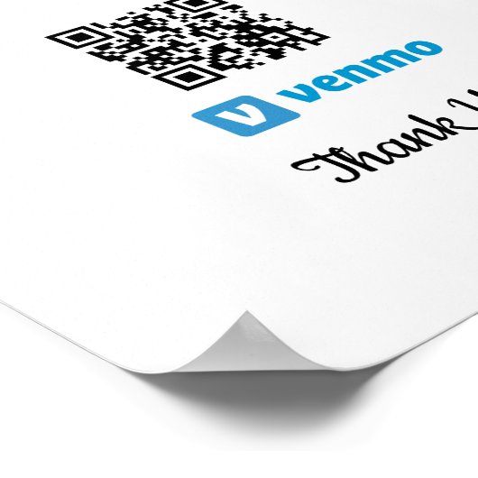 Venmo Mobile Payment | Zur Zahlung von Poster scan (Ecke)