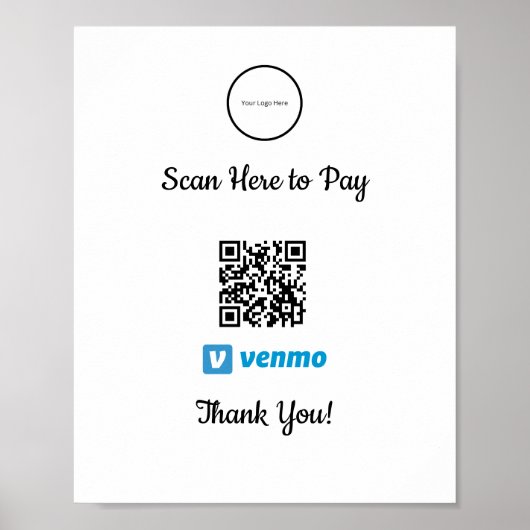 Venmo Mobile Payment | Zur Zahlung von Poster scan (Vorne)