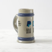 Venmo PayPal-Scan zu zahlen q oder Code-Logo-Text Bierglas (Vorderseite Links)