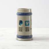 Venmo PayPal-Scan zu zahlen q oder Code-Logo-Text Bierglas (Mittel)