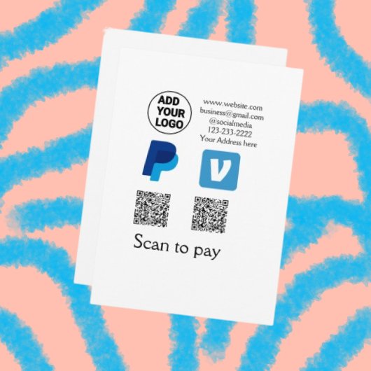 Venmo PayPal-Scan zu zahlen q oder Code-Logo-Text Einladung
