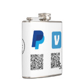 Venmo PayPal-Scan zu zahlen q oder Code-Logo-Text Flachmann (Rechts)