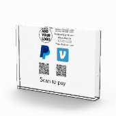 Venmo PayPal-Scan zu zahlen q oder Code-Logo-Text Fotoblock (Rechts)