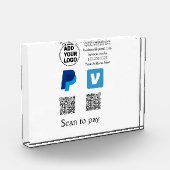 Venmo PayPal-Scan zu zahlen q oder Code-Logo-Text Fotoblock (Links)