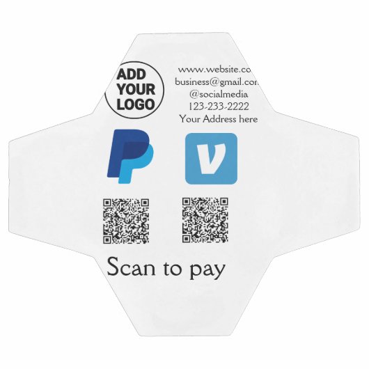 Venmo PayPal-Scan zu zahlen q oder Code-Logo-Text Fußball (Flach)