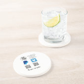 Venmo PayPal-Scan zu zahlen q oder Code-Logo-Text Getränkeuntersetzer (Seite)