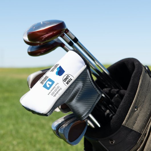 Venmo PayPal-Scan zu zahlen q oder Code-Logo-Text Golf Headcover (In Situ)