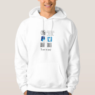 Venmo PayPal-Scan zu zahlen q oder Code-Logo-Text Hoodie