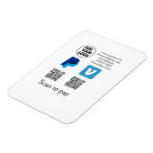 Venmo PayPal-Scan zu zahlen q oder Code-Logo-Text Magnet (Linke Seite)