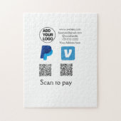 Venmo PayPal-Scan zu zahlen q oder Code-Logo-Text Puzzle (Vertikal)