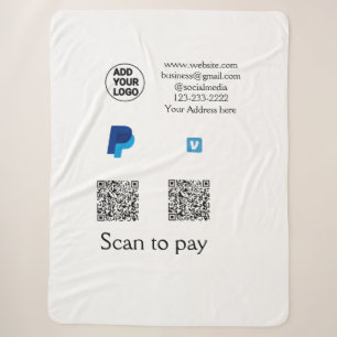 Venmo PayPal Scan zum Bezahlen QR-Code-Logo-Text n Sherpadecke