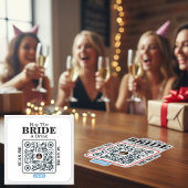 Venmo QR Code Kauf der Braut ein Getränk Junggesel Quadratischer Aufkleber