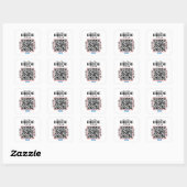 Venmo QR Code Kauf der Braut ein Getränk Junggesel Quadratischer Aufkleber (Blatt)