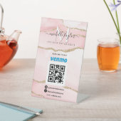 Venmo QR-Code Moderner Scan zur Bezahlung von Mono Sockelschild (In SItu)