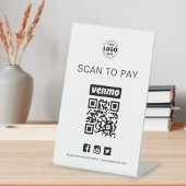 Venmo QR Code Signature Scan zur Bezahlung von Ges Sockelschild