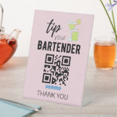 Venmo QR Code-Zeichen für Barkeeper Sockelschild (In Situ)