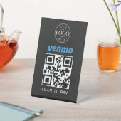 Venmo-Scan-Bezahl-Display Sockelschild (In SItu)