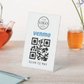 Venmo-Scan-to-Pay-Tischdisplay Sockelschild (In SItu)