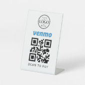 Venmo-Scan-to-Pay-Tischdisplay Sockelschild (Vorderseite)