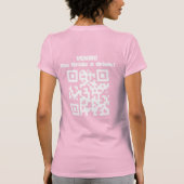 Venmo The Bridge A Drink QR Code Champagne Toast T-Shirt (Rückseite)