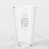 VENMO the Bridge a Drink QR Code Junggeselinnen-Ab Glas (Rückseite)
