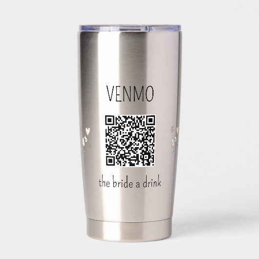 VENMO the Bridge a Drink QR Code Junggeselinnen-Ab Thermobecher (Vorderseite)
