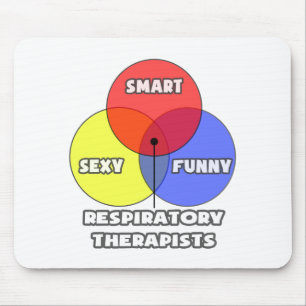 Venn Diagram .. Respiratory Therapists Mousepad