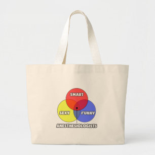 Venn Diagramm .. Anästhesiologen Jumbo Stoffbeutel