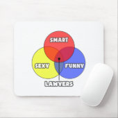 Venn Diagramm .. Anwälte Mousepad (Mit Mouse)