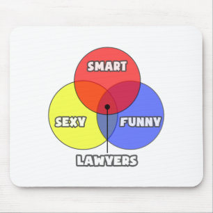 Venn Diagramm .. Anwälte Mousepad