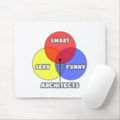 Venn Diagramm .. Architekten Mousepad (Mit Mouse)