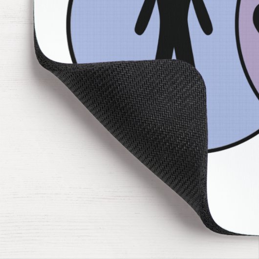 Venn Diagramm Boy + Girl Mousepad (Ecke)