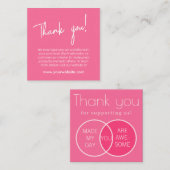 Venn Diagramm Business Card Begleitkarte (Vorne/Hinten)