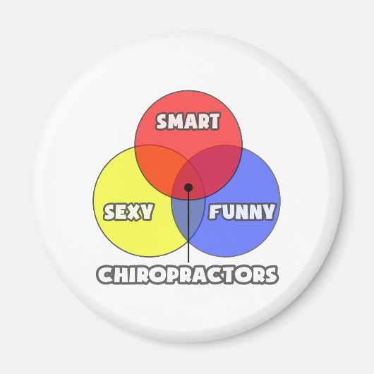 Venn Diagramm .. Chiropraktiker Magnet (Vorne)