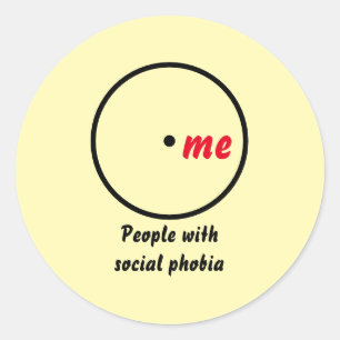 Venn-Diagramm Einzeldiagnose Runder Aufkleber