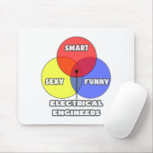 Venn Diagramm .. Elektroingenieure Mousepad (Mit Mouse)