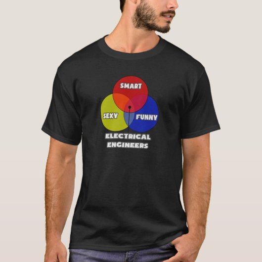 Venn Diagramm .. Elektroingenieure T-Shirt (Vorderseite)