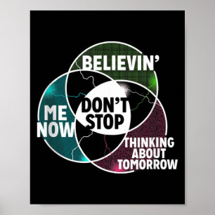 Venn-Diagramm Hör nicht auf Algebra-Mathe Poster