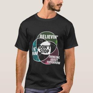 Venn-Diagramm Hör nicht auf Algebra Mathematik T-Shirt