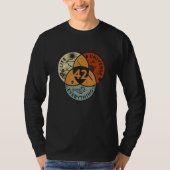 Venn Diagramm Leben das Universum und alles - 42 T-Shirt (Vorderseite)
