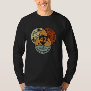 Venn Diagramm Leben das Universum und alles - 42 T-Shirt