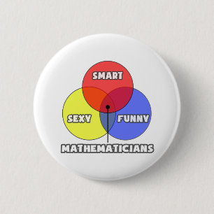 Venn Diagramm .. Mathematiker Button