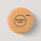 Venn-Diagramm nicht typisch Button (Vorderseite)